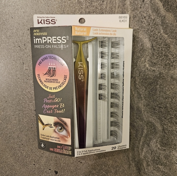 KISS imPRESS Press-On Falsies Eyelash Clusters - Natural - 20 Clusters - Picture 12 of 12
